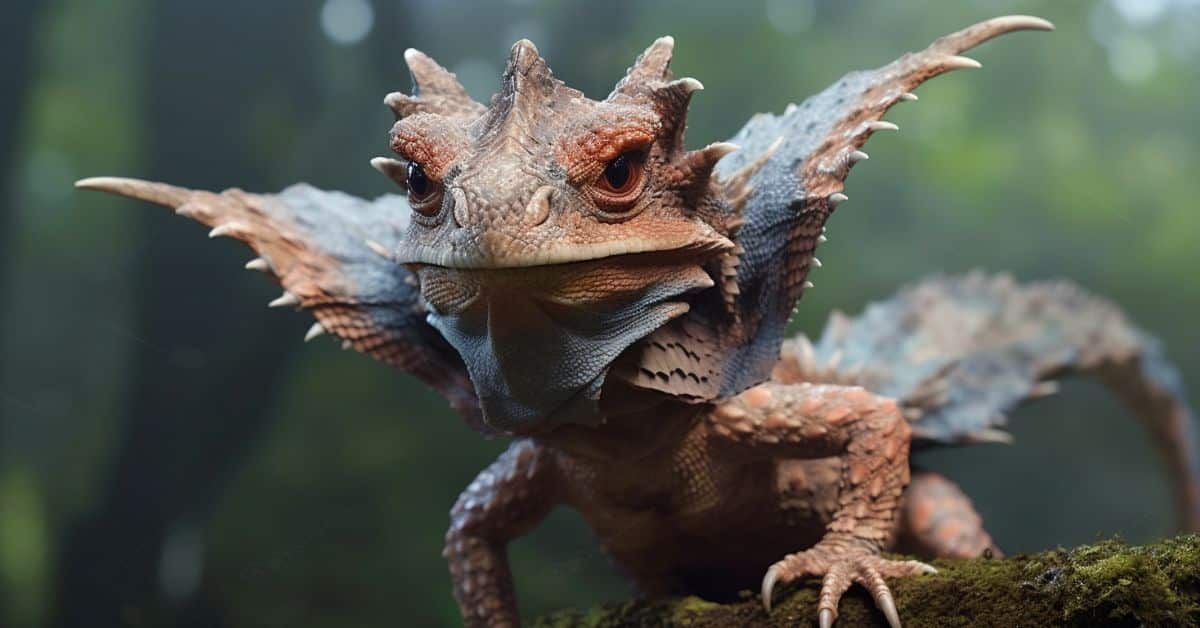 baby frilled lizards